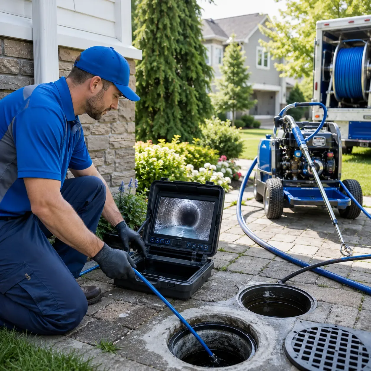 Outdoor drain cleaning professionals serving Pilot Point, TX